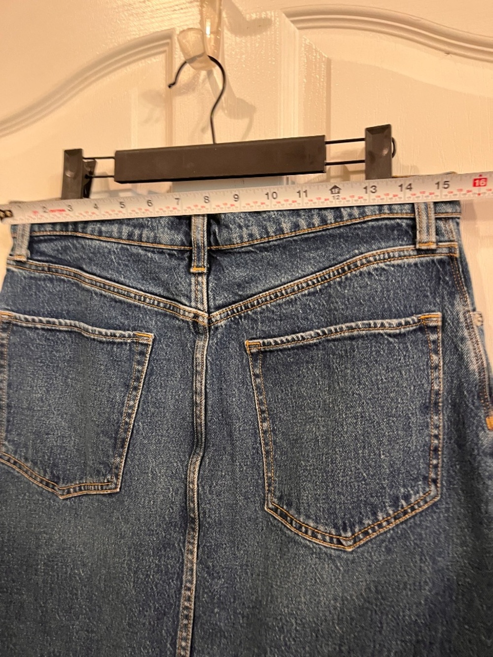 Banana Republic Denim Midi Skirt Size 10 - Picture 5 of 6